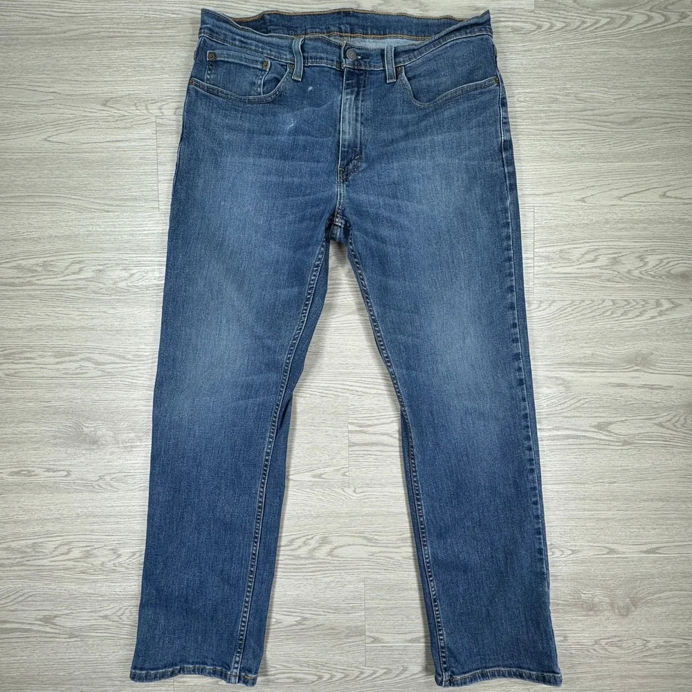 Levis Mens Jeans 559 Relaxed Straight Blue 34x32 Stretch Denim Five Pocket